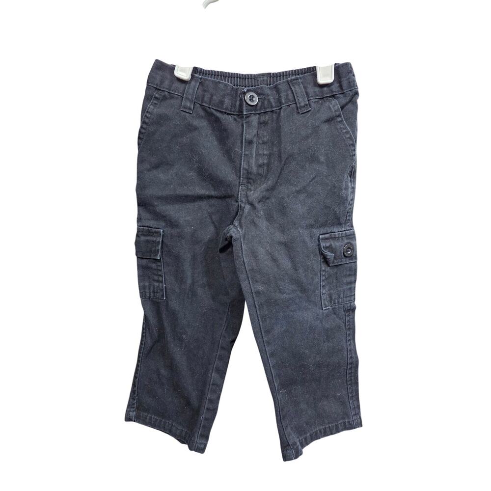 Black Cargo Pants - American Hawk - 2T
